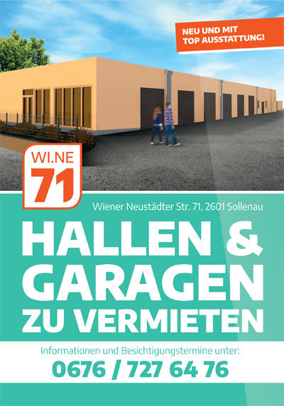 Hallen und Garagen mieten